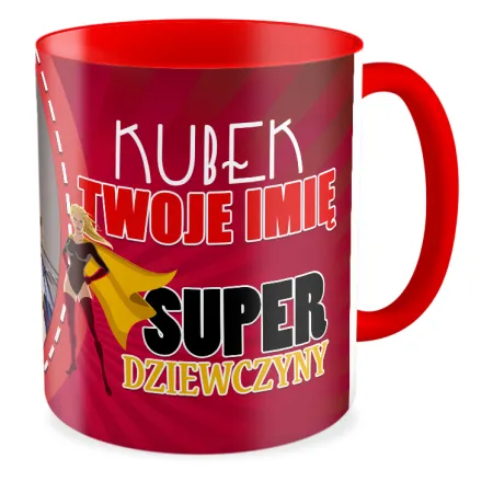 FOTO Kubek czerwony 330ml dla KOBIETY